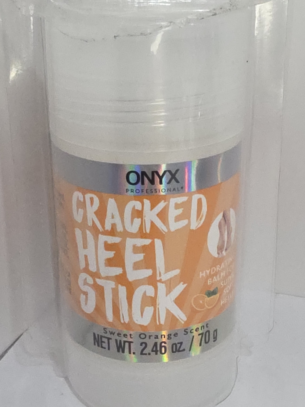 Onyx Heel Balm Stick in Bright Orange